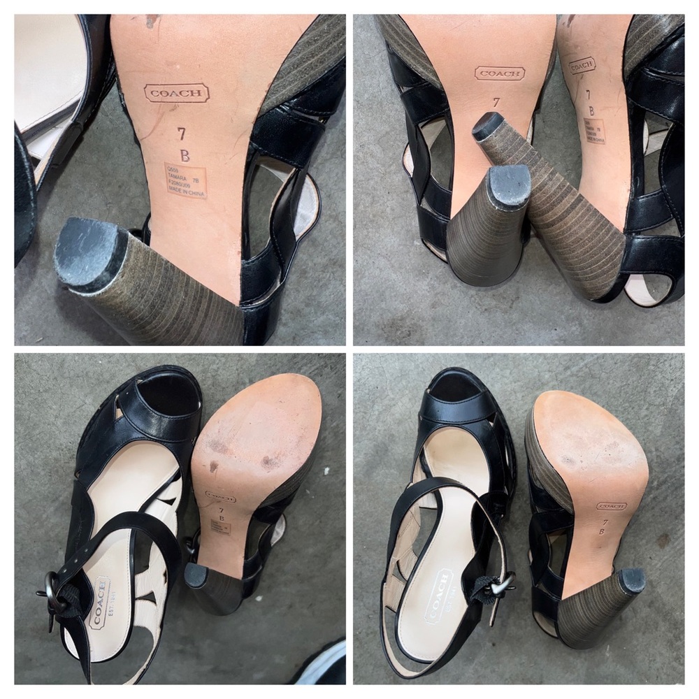 COACH TAMARA PLATFORM WITH HEELS SANDALS - Picture 10 of 11